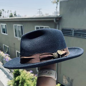 Navy Blue Goorin Bro’s The Doctor Fedora
